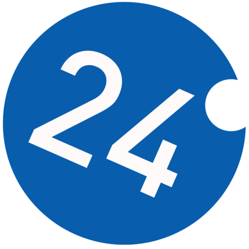 The logo of 24degrees.